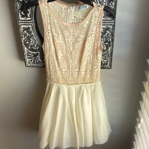 June & Ivy Cream Lace Dress